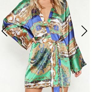 Nasty Gal That ain’t the scarf of it Kimono Dress